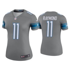 Women's Detroit Lions #11 Color Rush Legend Kalif Raymond Steel Jersey