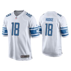 Men's Detroit Lions #18 KhaDarel Hodge White Game Jersey