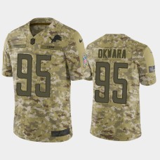 Men's Detroit Lions #95 Romeo Okwara Nike Salute to Service Jersey - Camo