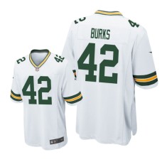 Men's Green Bay Packers #42 White Oren Burks Nike Game Jersey