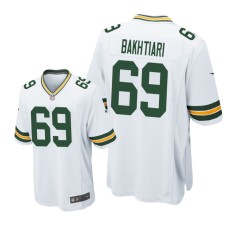 Men's Green Bay Packers #69 White David Bakhtiari Nike Game Jersey