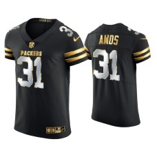 Men's Green Bay Packers #31 Adrian Amos Black Golden Edition Elite Jersey