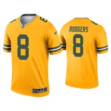 Men's Green Bay Packers #8 Amari Rodgers Gold Inverted Legend Jersey