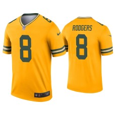 Men's Green Bay Packers #8 Amari Rodgers Gold Inverted Legend Jersey