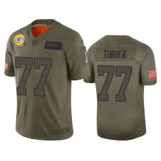 Men's Green Bay Packers #77 Billy Turner Camo 2019 Salute to Service Limited Jersey