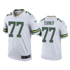 Men's Green Bay Packers #77 Color Rush Legend Billy Turner White Jersey