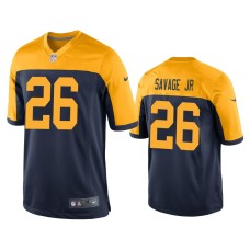 Men's Green Bay Packers #26 Darnell Savage Jr. Navy NFL Draft Game Jersey