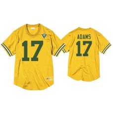 Men's Green Bay Packers #17 Davante Adams Gold 75th Anniversary Throwback Jersey