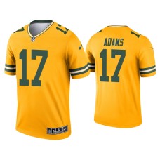 Men's Green Bay Packers #17 Davante Adams Gold Inverted Legend Jersey