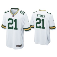 Men's Green Bay Packers #21 Eric Stokes White Game Jersey