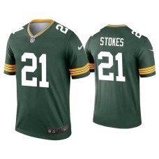 Men's Green Bay Packers #21 Eric Stokes Green Legend Jersey