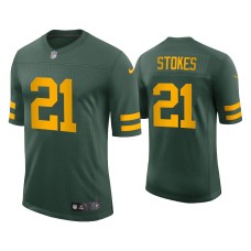 Men's Green Bay Packers #21 Eric Stokes Vapor Limited Green Jersey