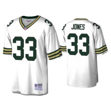 Men's Green Bay Packers #33 Aaron Jones White 1996 Legacy Replica Throwback Jersey