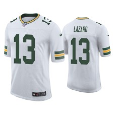 Men's Green Bay Packers #13 Allen Lazard 100th Season White Vapor Limited Jersey