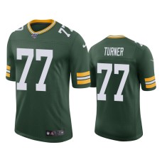 Men's Green Bay Packers #77 100th Season Billy Turner Green Limited Jersey