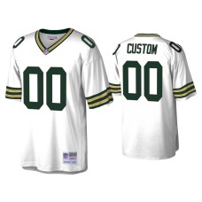 Men's Green Bay Packers #00 Custom White 1996 Legacy Replica Throwback Jersey