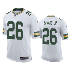 Men's Green Bay Packers #26 Darnell Savage Jr. 100th Season White Vapor Limited Jersey