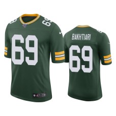 Men's Green Bay Packers #69 100th Season David Bakhtiari Green Limited Jersey