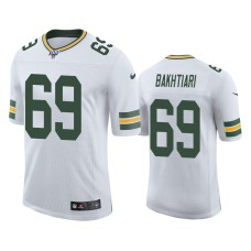 Men's Green Bay Packers #69 David Bakhtiari 100th Season White Vapor Limited Jersey