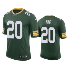 Men's Green Bay Packers #20 Kevin King 100th Season Green Vapor Limited Jersey