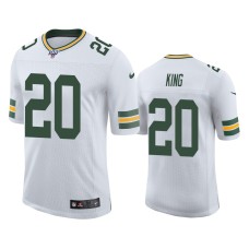 Men's Green Bay Packers #20 Kevin King 100th Season White Vapor Limited Jersey