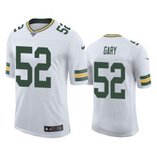 Men's Green Bay Packers #52 Rashan Gary 100th Season White Vapor Limited Jersey