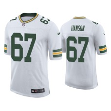 Men's Green Bay Packers #67 Vapor Limited Jake Hanson Packers White Jersey