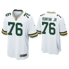 Men's Green Bay Packers #76 Jon Runyan Jr. White Game Jersey