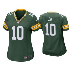 Men's Green Bay Packers #10 Jordan Love Green 2020 NFL Draft Game Jersey