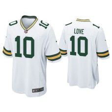 Men's Green Bay Packers #10 Jordan Love White 2020 NFL Draft Game Jersey