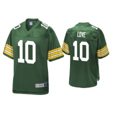 Men's Green Bay Packers #10 Jordan Love Green Pro Line Jersey