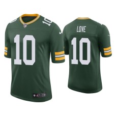 Men's Green Bay Packers #10 Jordan Love Green 2020 NFL Draft Vapor Limited Jersey