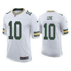 Men's Green Bay Packers #10 Jordan Love White 2020 NFL Draft Vapor Limited Jersey