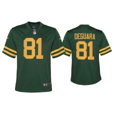 Youth Green Bay Packers #81 Josiah Deguara Green Alternate Game Jersey