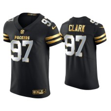 Men's Green Bay Packers #97 Kenny Clark Black Golden Edition Elite Jersey