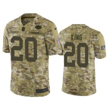 Men's Green Bay Packers #20 Kevin King Nike Salute to Service Limited Jersey - Camo