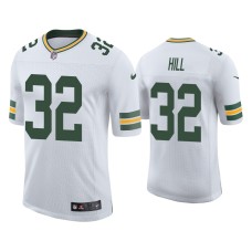 Men's Green Bay Packers #32 Kylin Hill Vapor Limited White Jersey