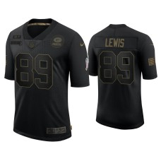 Men's Green Bay Packers #89 Marcedes Lewis Black 2020 Salute to Service Limited Jersey