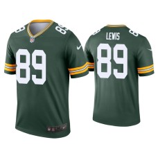 Men's Green Bay Packers #89 Marcedes Lewis Green Legend Jersey