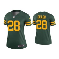 Women's Green Bay Packers #28 A.J. Dillon Green Alternate Legend Jersey