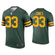 Men's Green Bay Packers #33 Aaron Jones Green Alternate Legend Jersey