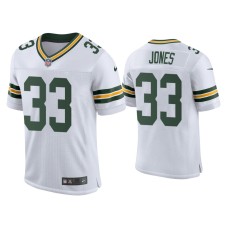 Men's Green Bay Packers #33 Aaron Jones White Classic Vapor Elite Jersey