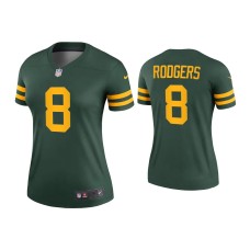 Women's Green Bay Packers #8 Amari Rodgers Green Alternate Legend Jersey