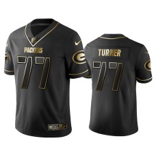 Men's Green Bay Packers #77 2019 Golden Edition Vapor Limited Billy Turner Black Jersey - Men's