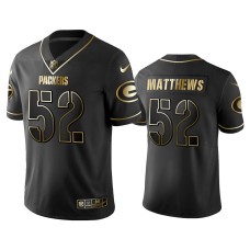 Men's Green Bay Packers #52 Golden Edition Vapor Untouchable Limited Packers Clay Matthews Black Jersey