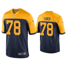 Men's Green Bay Packers #78 Cole Van Lanen Navy Throwback Game Jersey