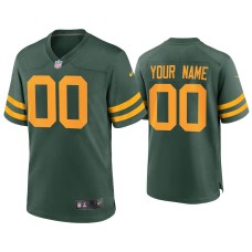 Men's Green Bay Packers #00 Custom Green Alternate Game Jersey