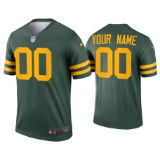 Men's Green Bay Packers #00 Custom Green Alternate Legend Jersey