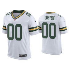 Men's Green Bay Packers #00 Custom White Classic Vapor Elite Jersey