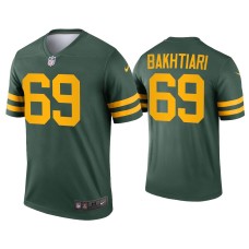 Men's Green Bay Packers #69 David Bakhtiari Green Alternate Legend Jersey